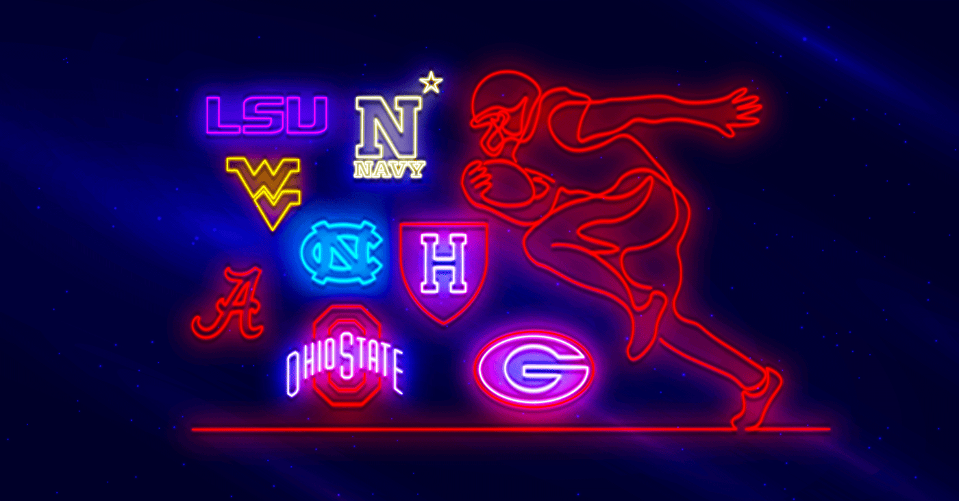 [New] College Football Neon Signs. Just in time for the season. | Best ...