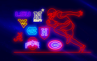 College Football Neon Signs. Just in time for the season.