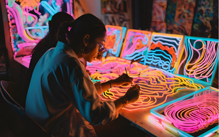 How Do Artists Use Neon Art to Express Themselves?