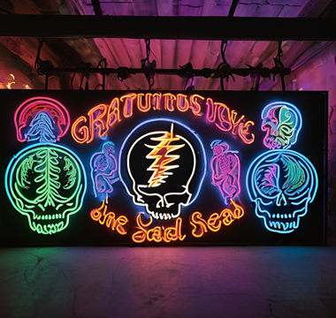 Calling All Deadheads: Check Out Iconic Grateful Dead Tribute Neon Signs