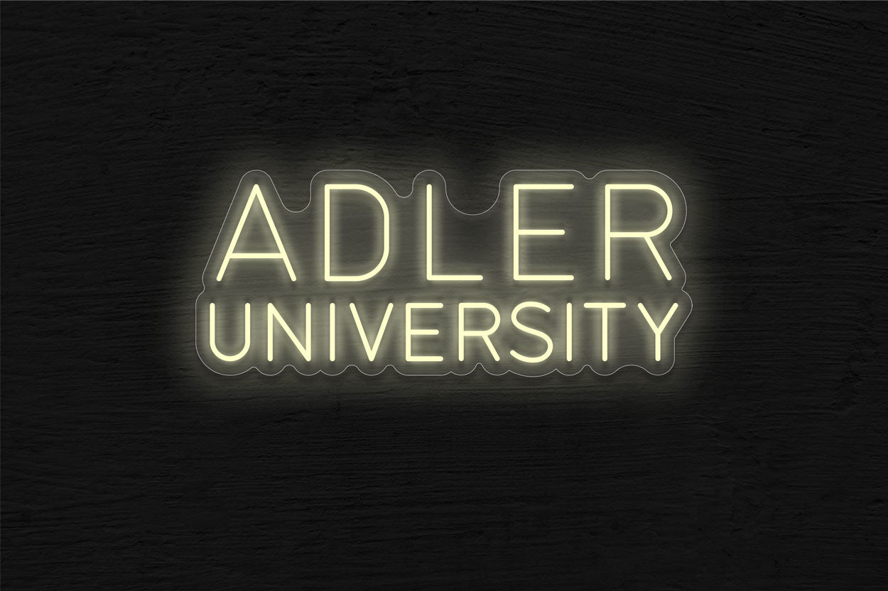 Adler University LED Neon Sign