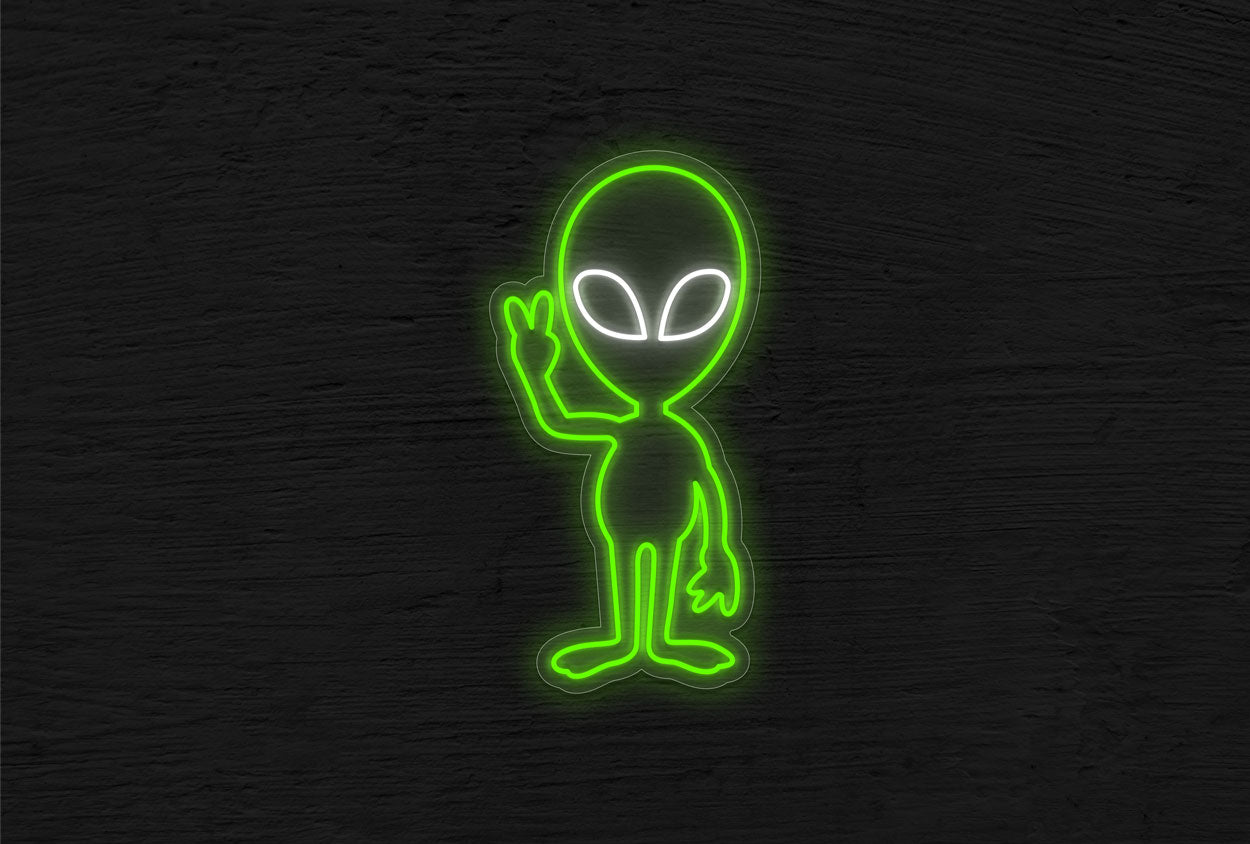 Waving Alien LED Neon Sign