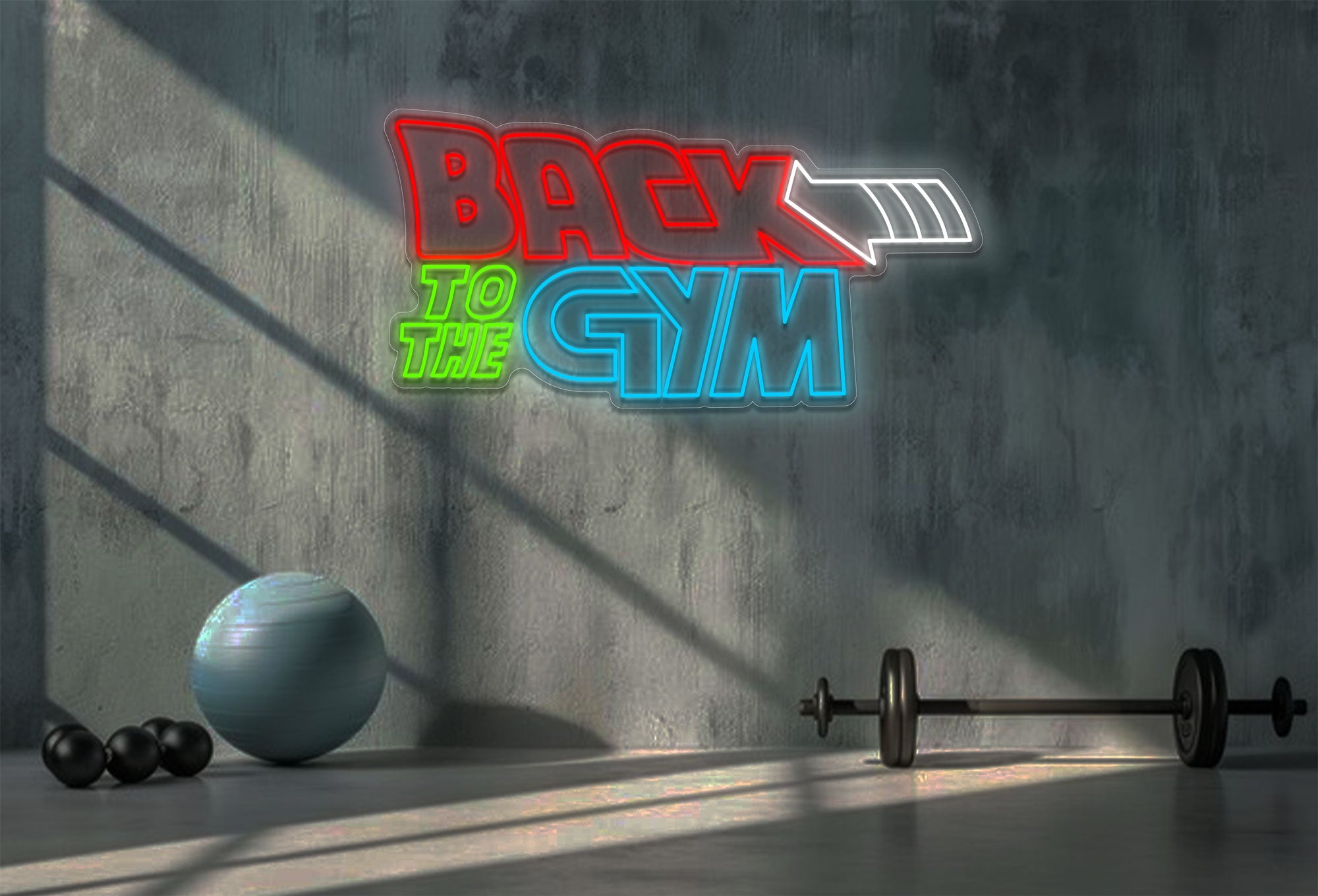 Back To The Gym LED Neon Sign