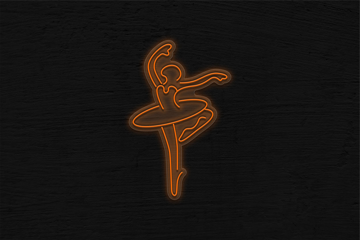 Ballet Dancer In Position LED Neon Sign