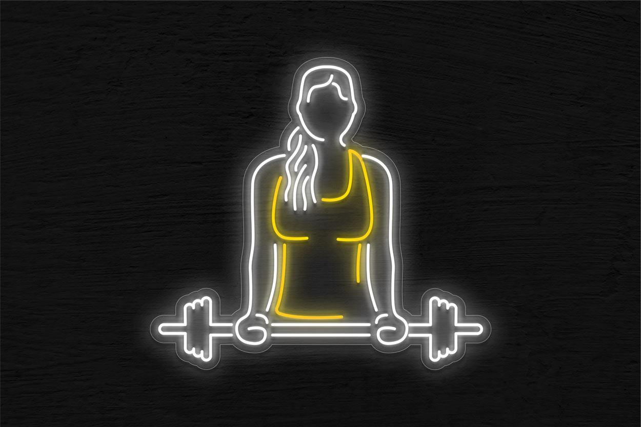 Lifting Barbell LED Neon Sign