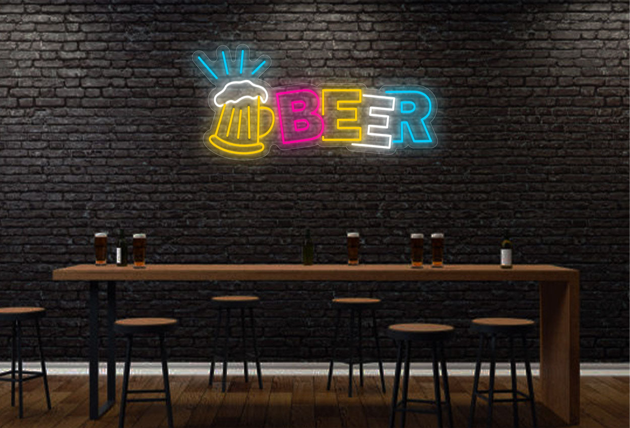 Mug Of Beer LED Neon Sign