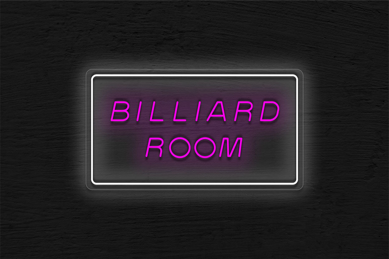 Billiard Room Full Border LED Neon Sign