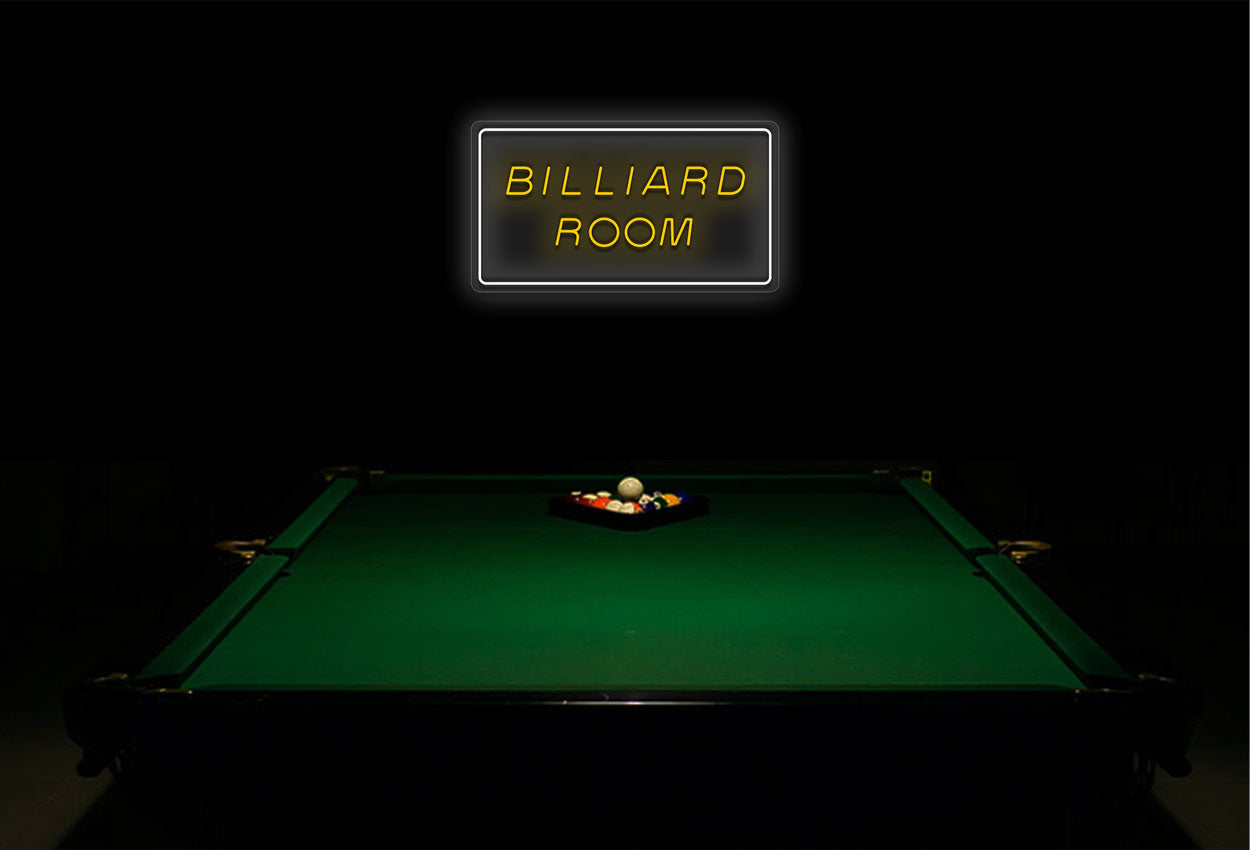 Billiard Room Full Border LED Neon Sign