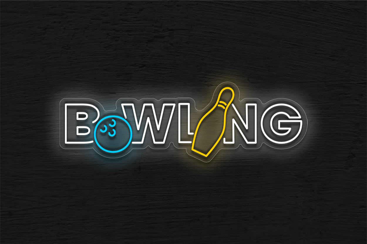 Bowling Double Stroke LED Neon Sign