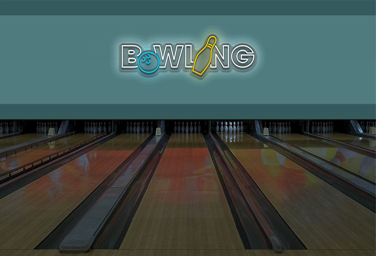 Bowling Double Stroke LED Neon Sign