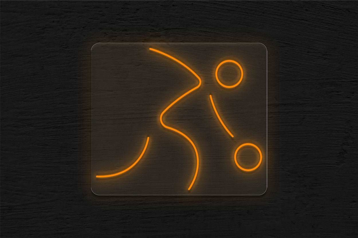 Bowling Stick Man LED Neon Sign