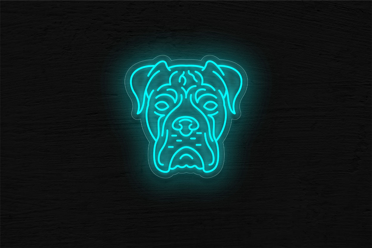 Boxer Dog LED Neon Sign