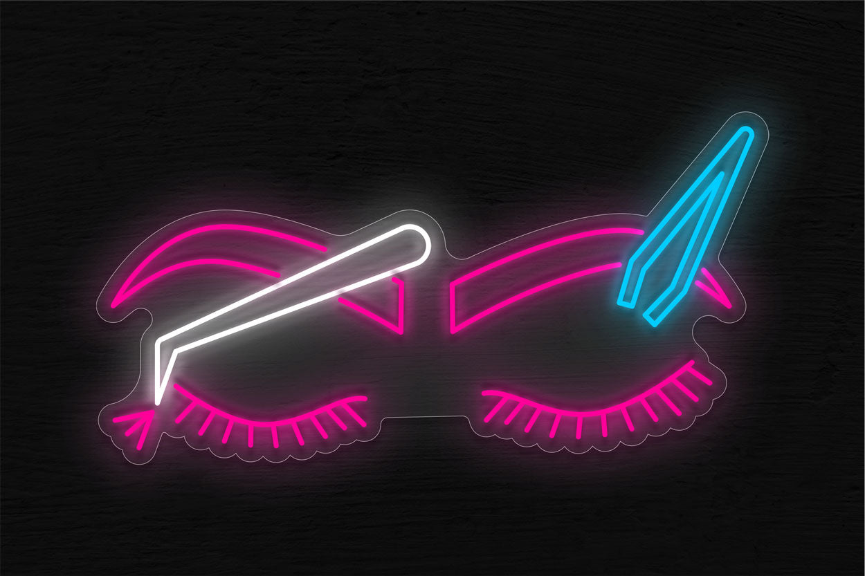 Brows And Lashes V3 LED Neon Sign