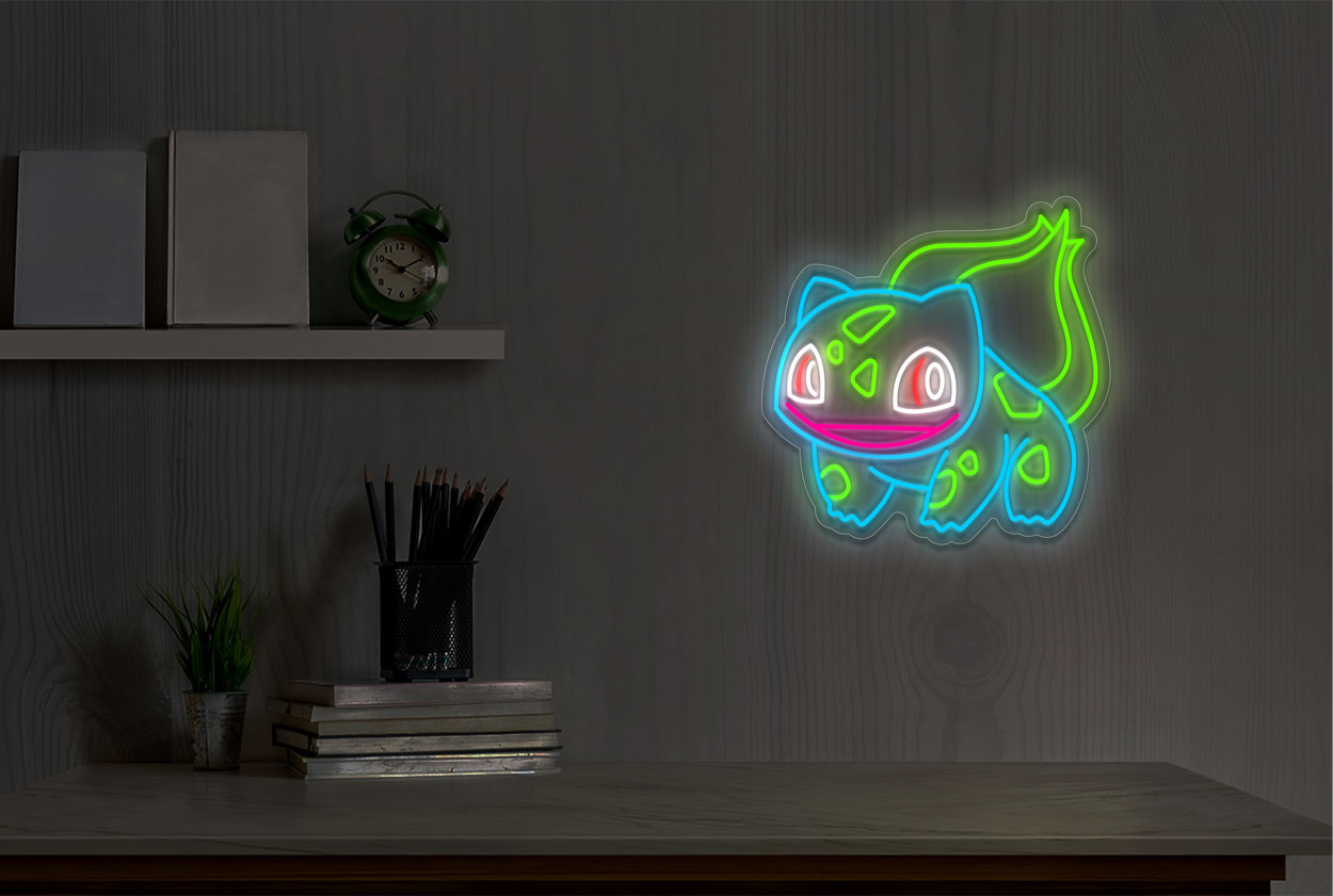 Bulbasaur (Pokémon) LED Neon Sign