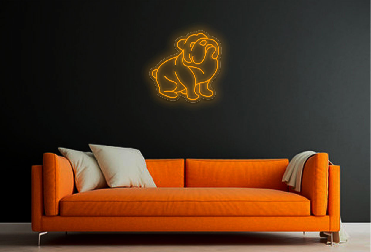 Bulldog LED Neon Sign