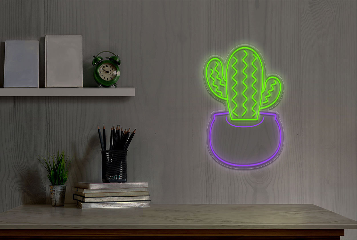 Cactus V5 LED Neon Sign