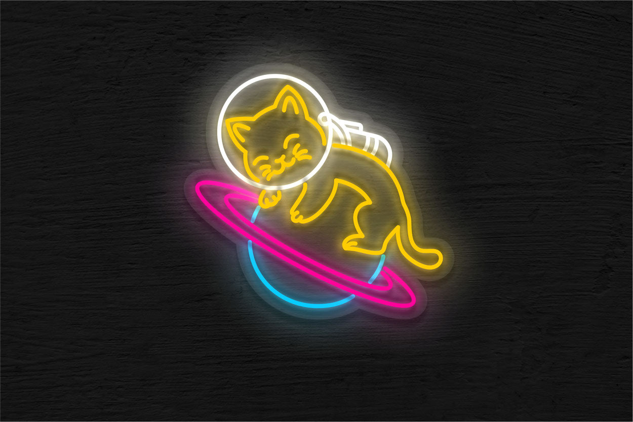 Cat Astronaut LED Neon Sign