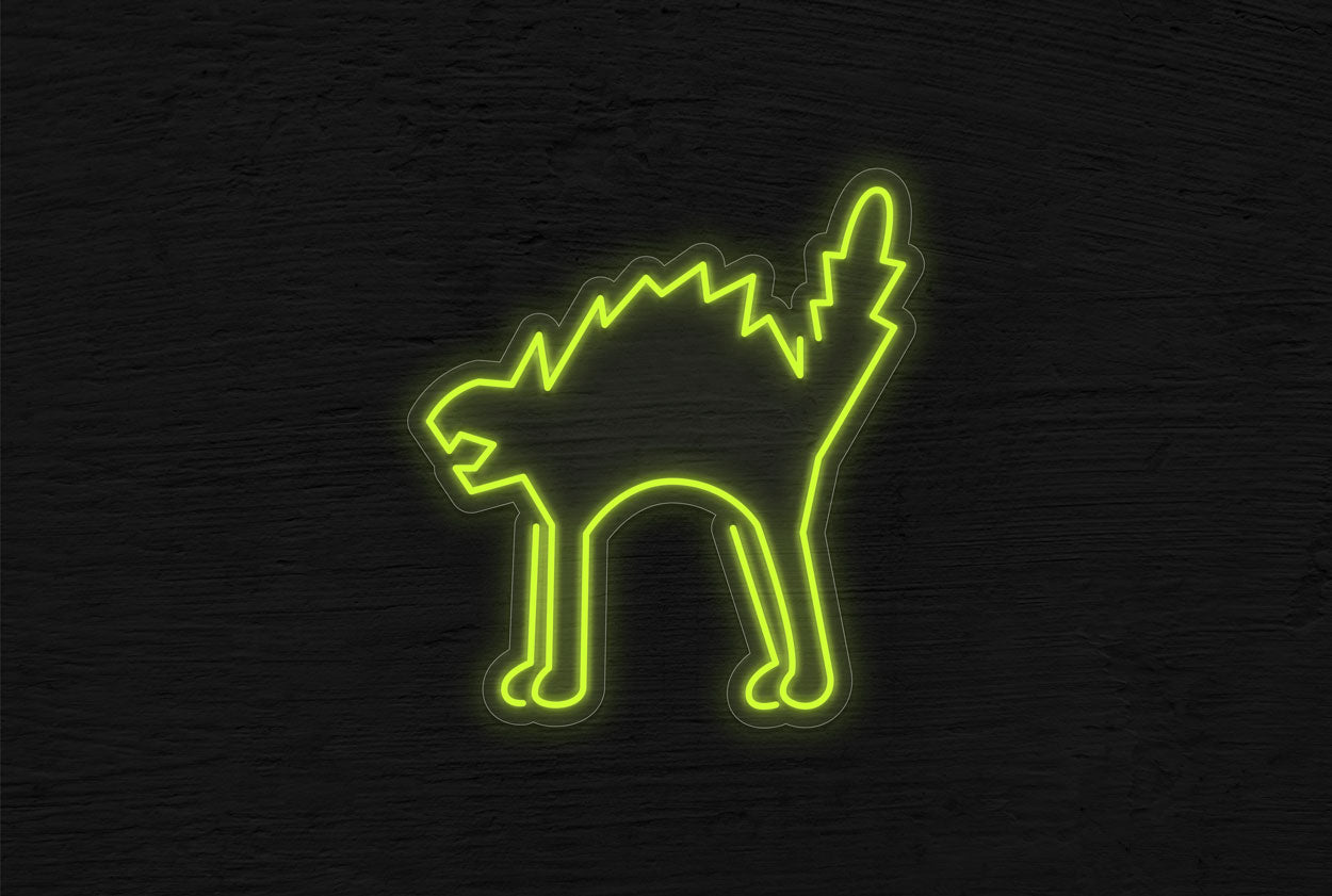 Scared Cat LED Neon Sign