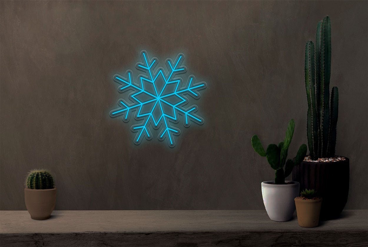 Christmas Snow Flake LED Neon Sign