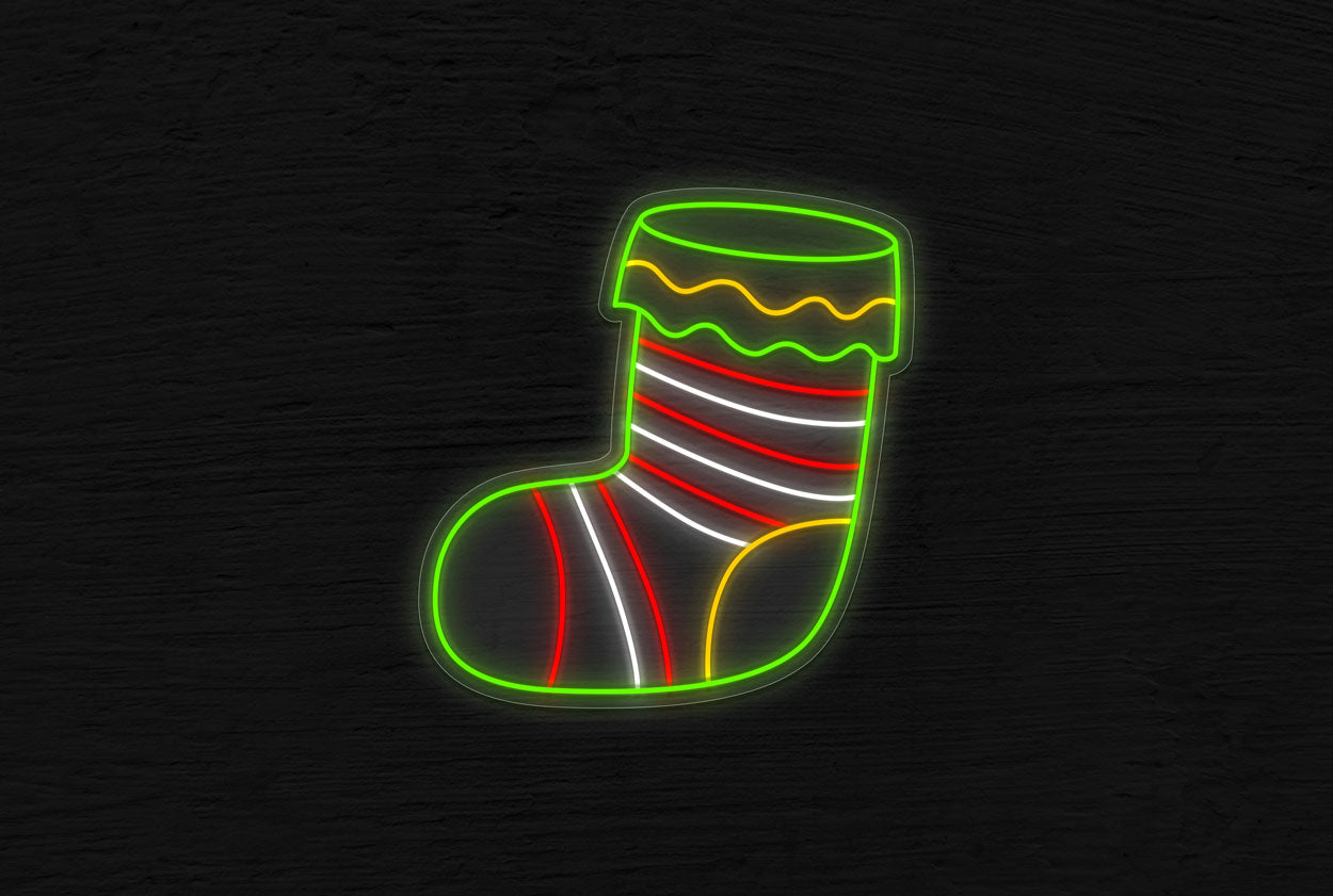 Christmas Sock LED Neon Sign