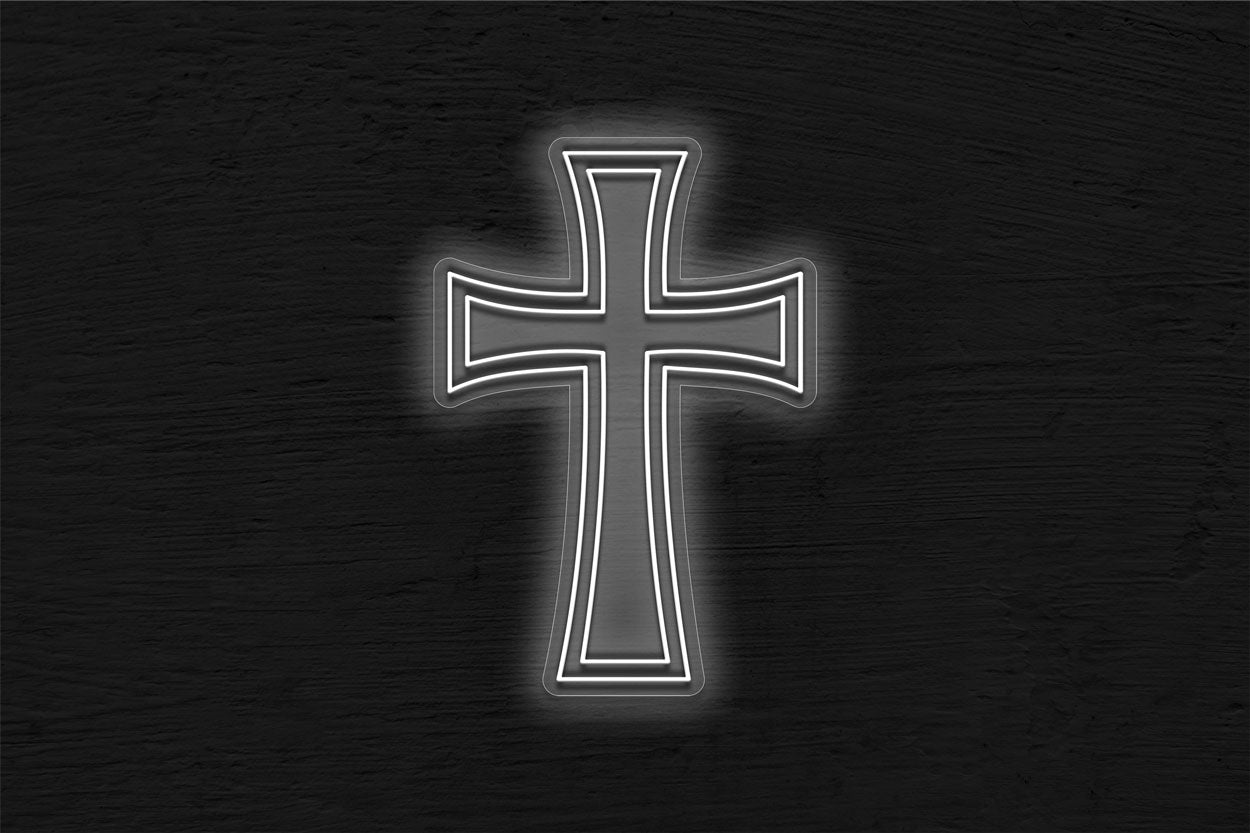 Double Stroke Cross LED Neon Sign