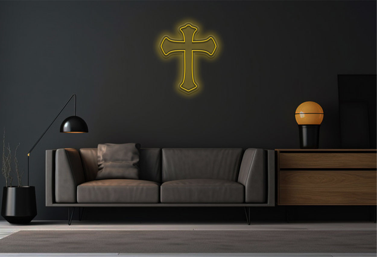 Classic Cross LED Neon Sign