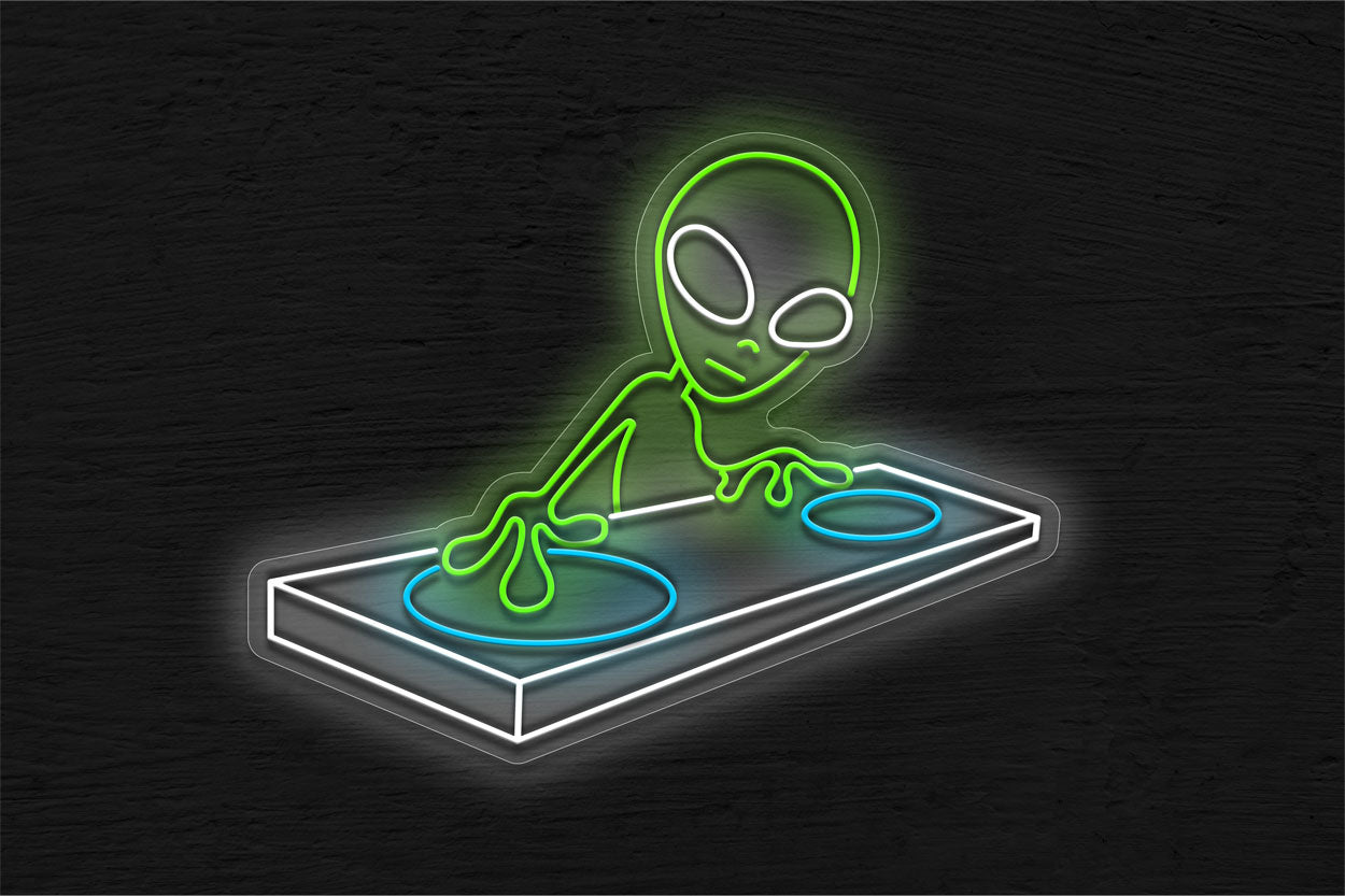 DJ Alien LED Neon Sign