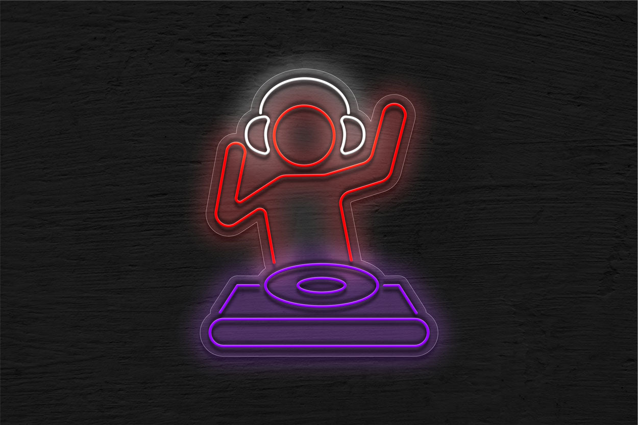 DJ Little Man LED Neon Sign