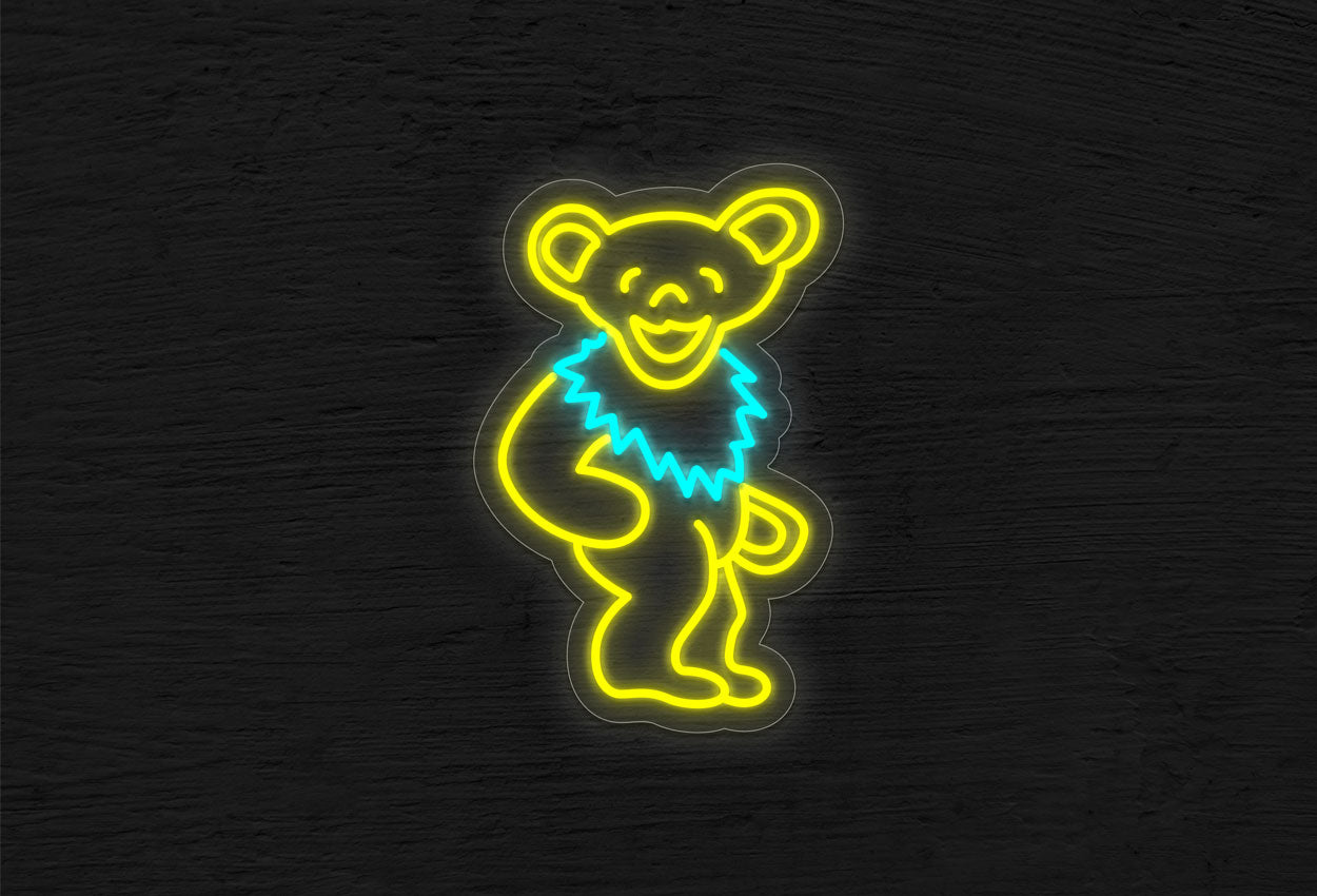 Dancing Bear Logo 3 LED Neon Sign