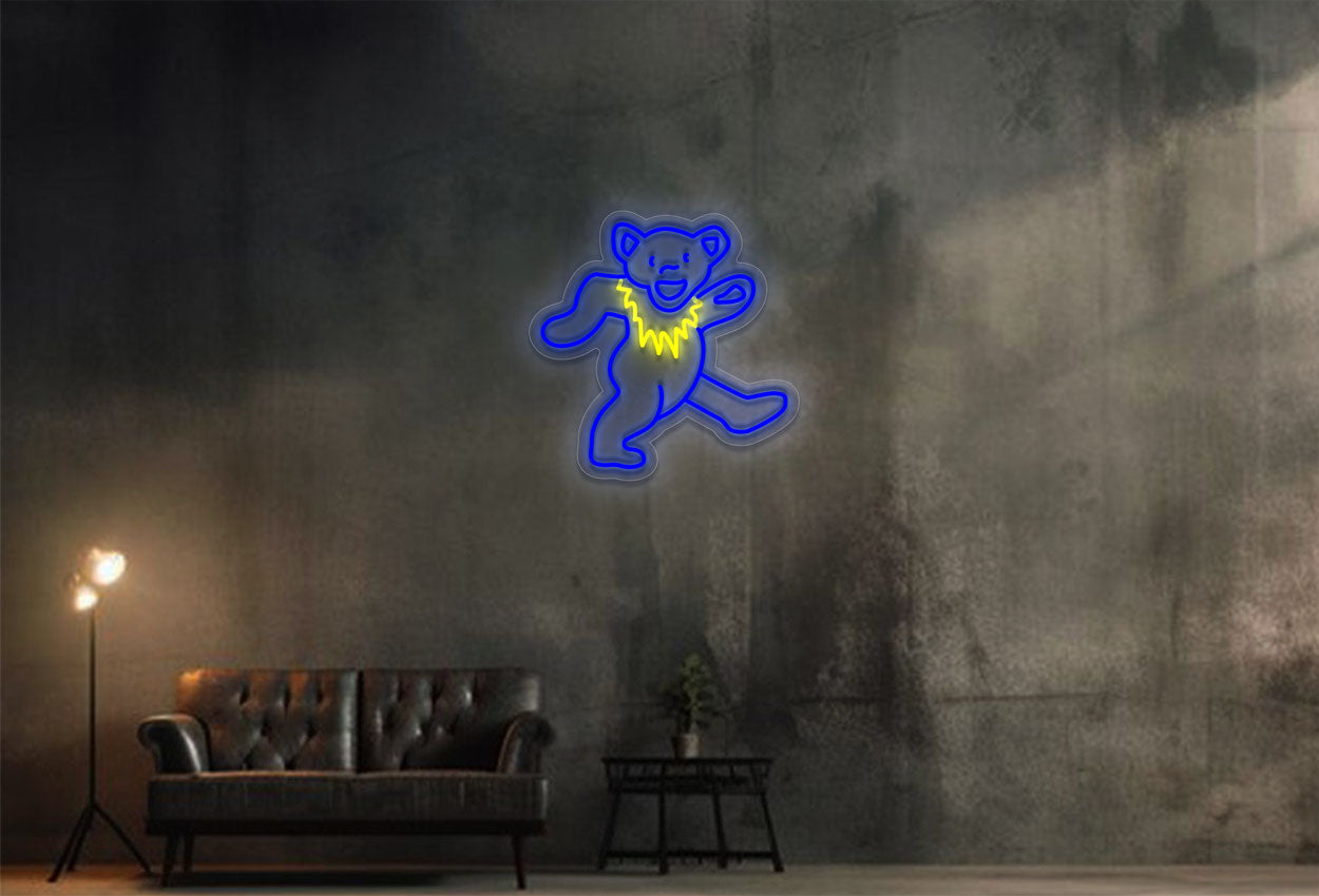 Dancing Bear Logo LED Neon Sign