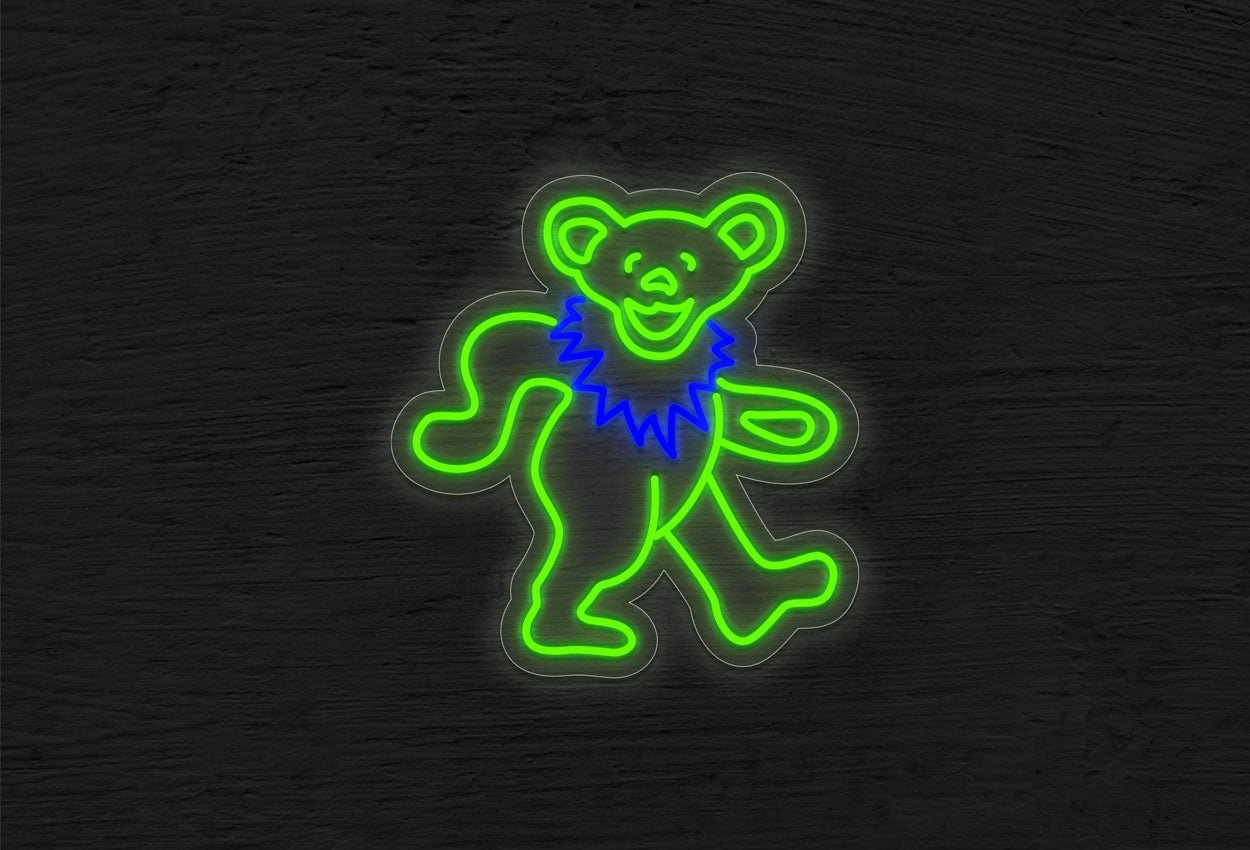 Dancing Bear Logo 2 LED Neon Sign