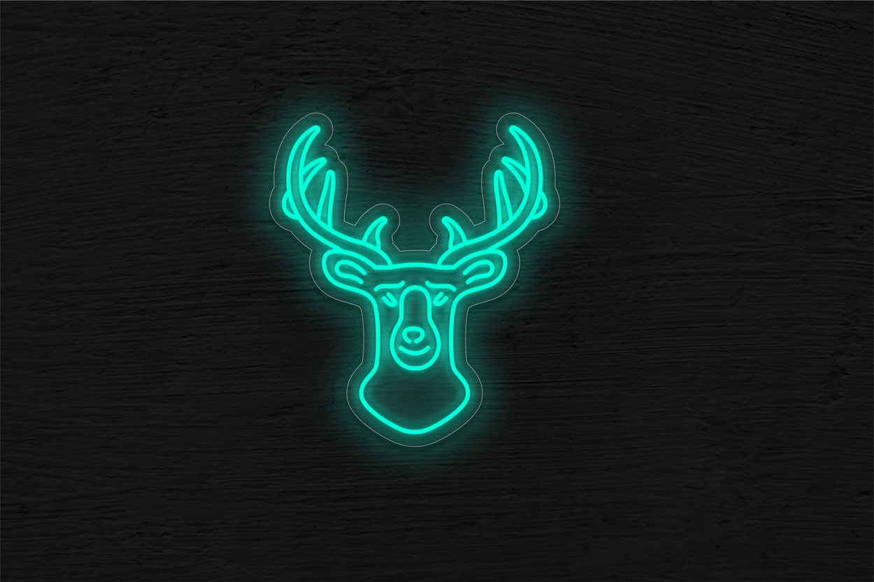 Deer Head LED Neon Sign