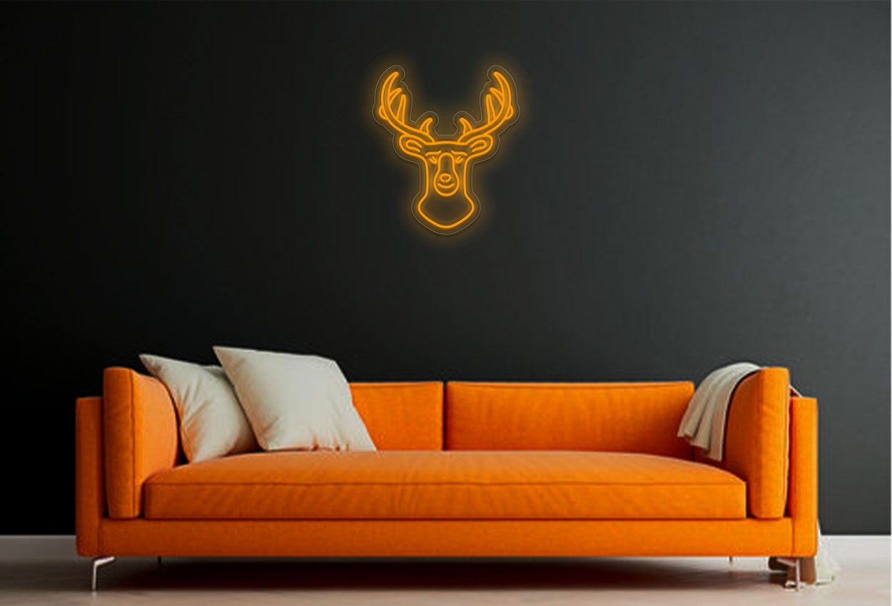 Deer Head LED Neon Sign