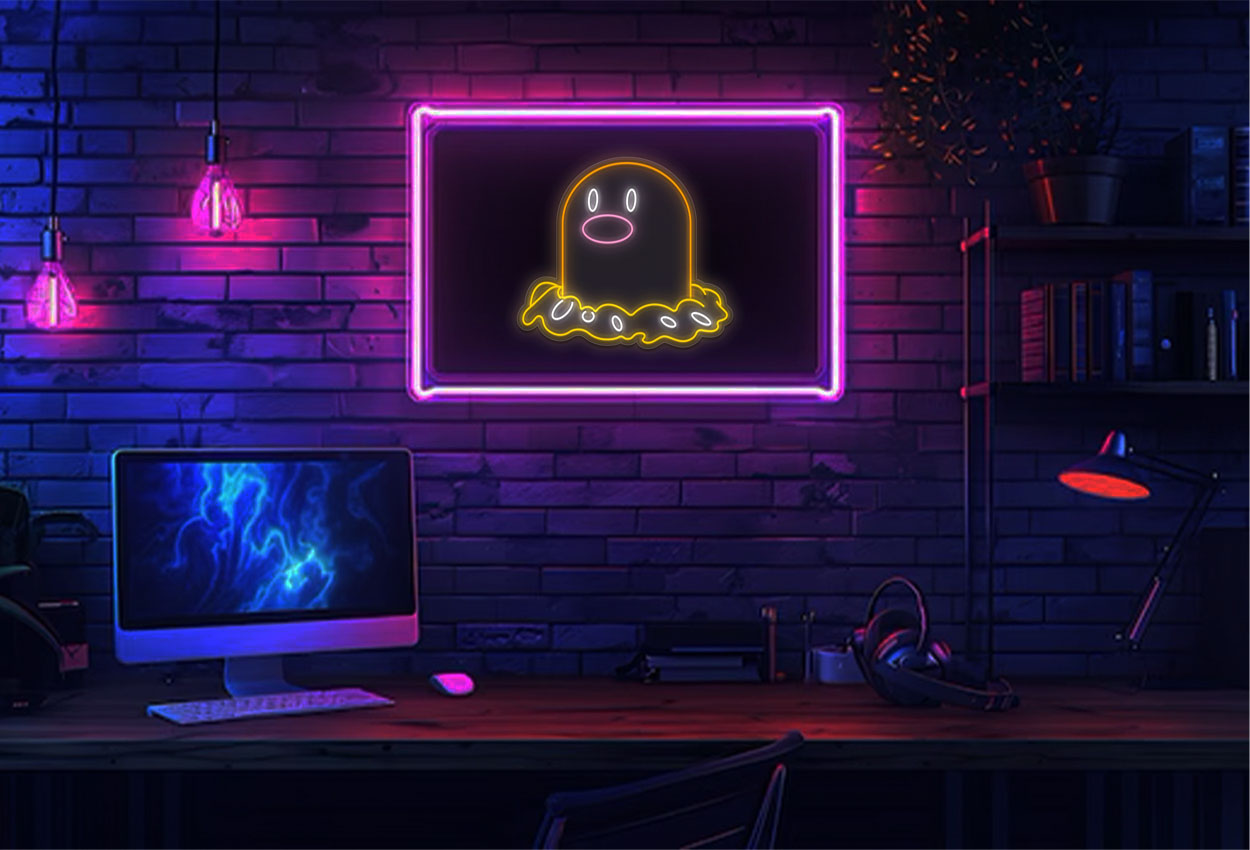 Diglett(Pokemon) LED Neon Sign