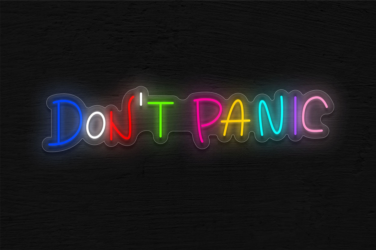 Don'T Panic LED Neon Sign