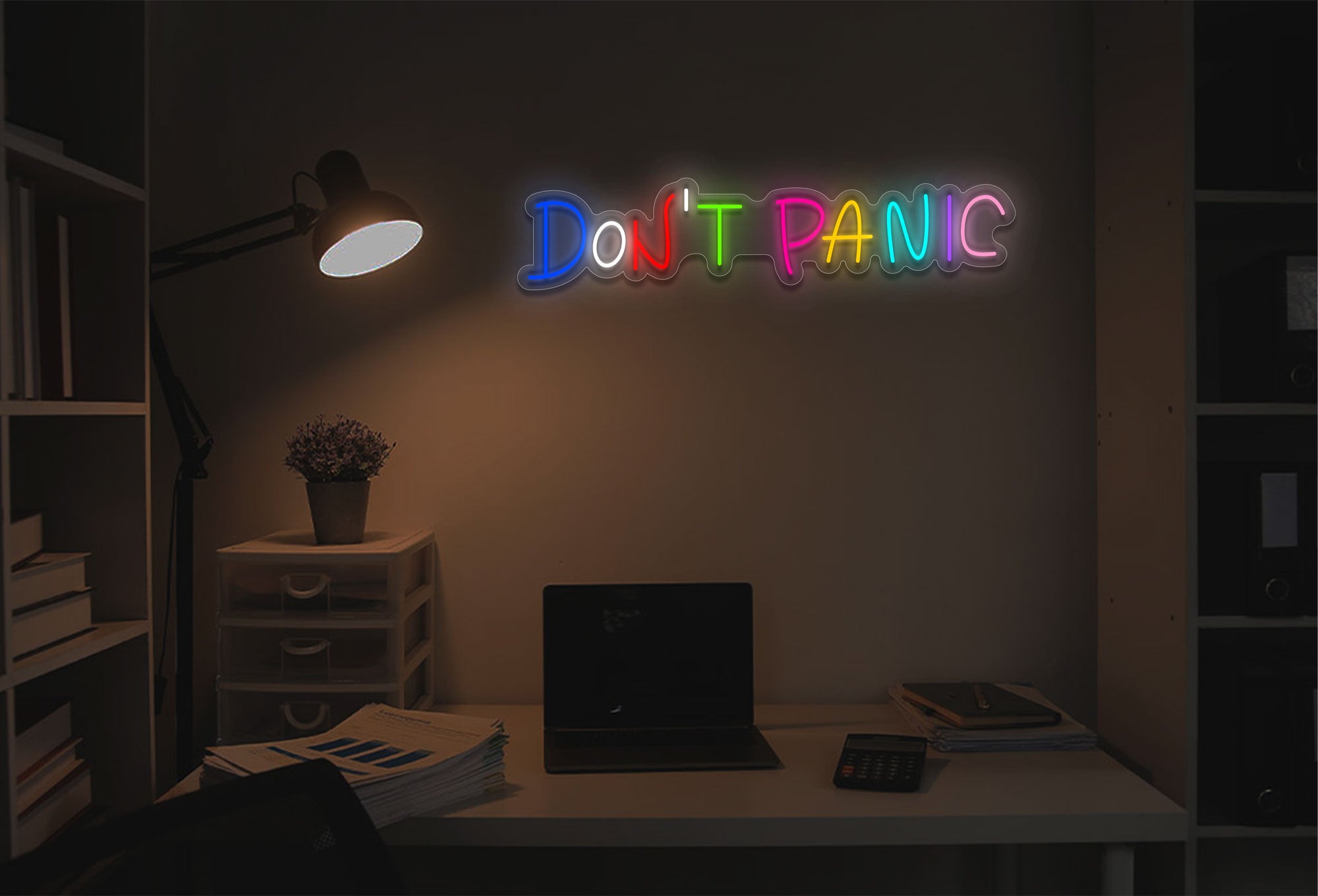 Don'T Panic LED Neon Sign