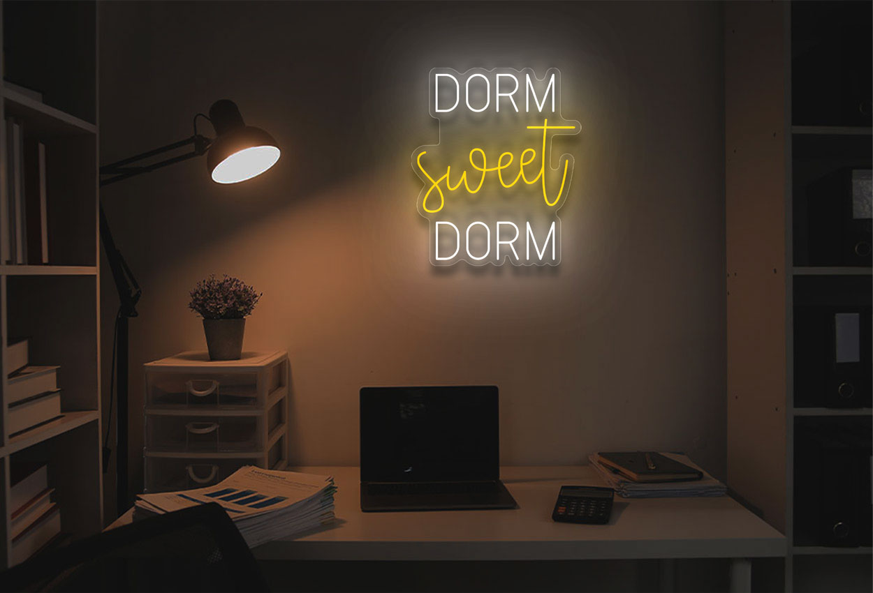 Dorm Sweet Dorm LED Neon Sign