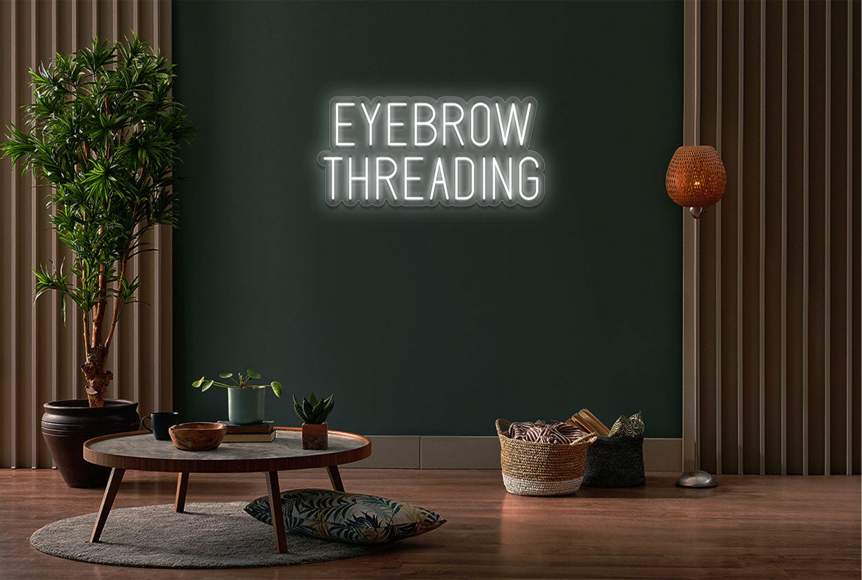 Eyebrow Threading LED Neon Sign