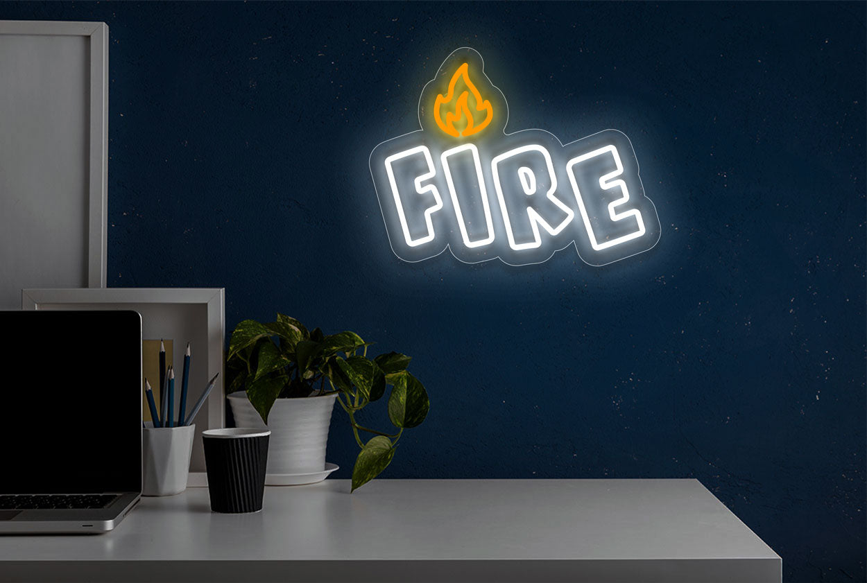 Fire LED Neon Sign