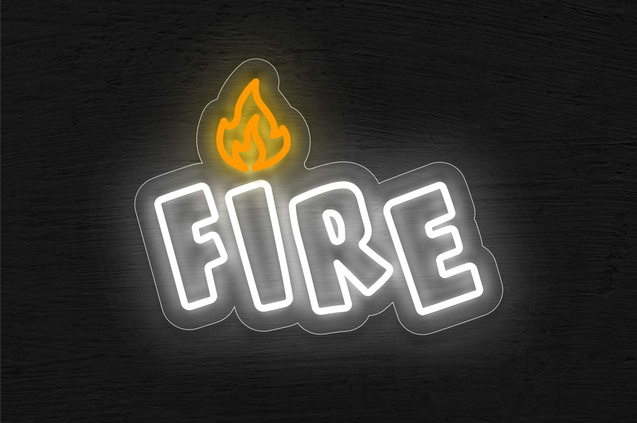 Fire LED Neon Sign