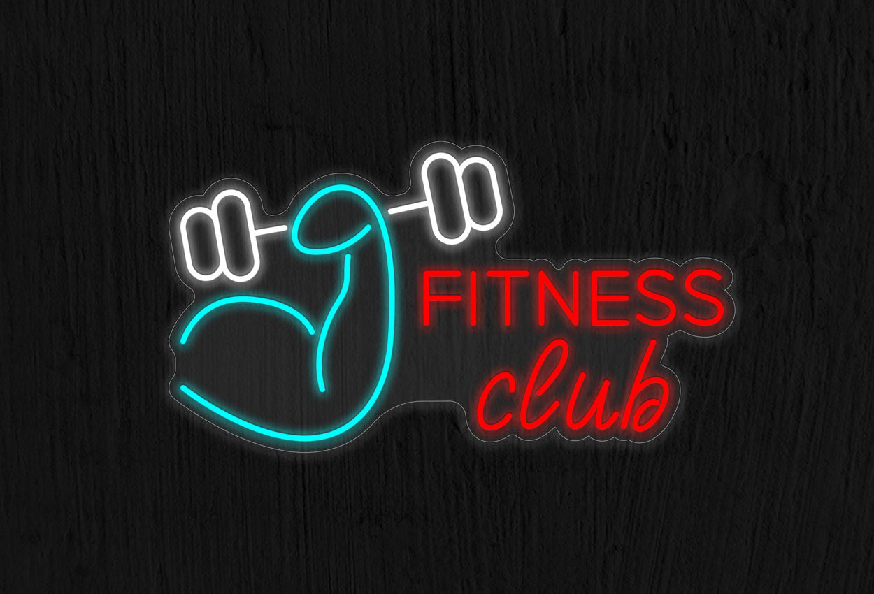 Fitness Club LED Neon Sign