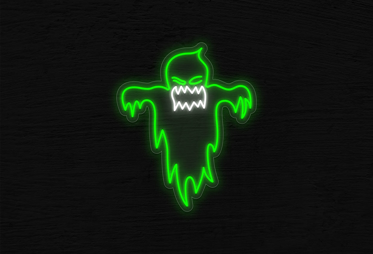 Flying Scary Ghost LED Neon Sign