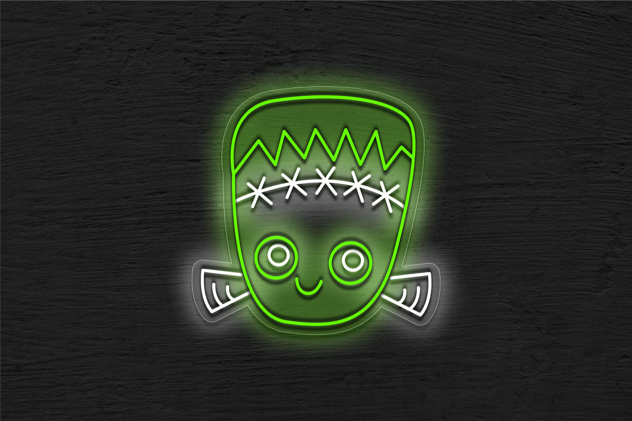 Frankenstein's Head LED Neon Sign