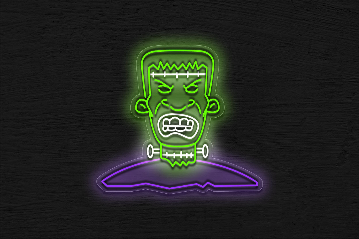 Angry Frankenstein LED Neon Sign