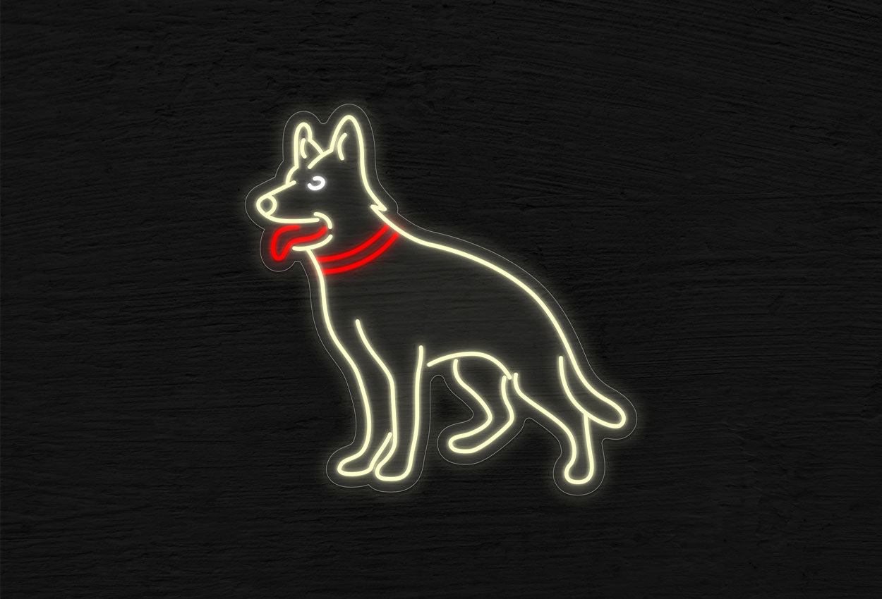 German Shepherd LED Neon Sign