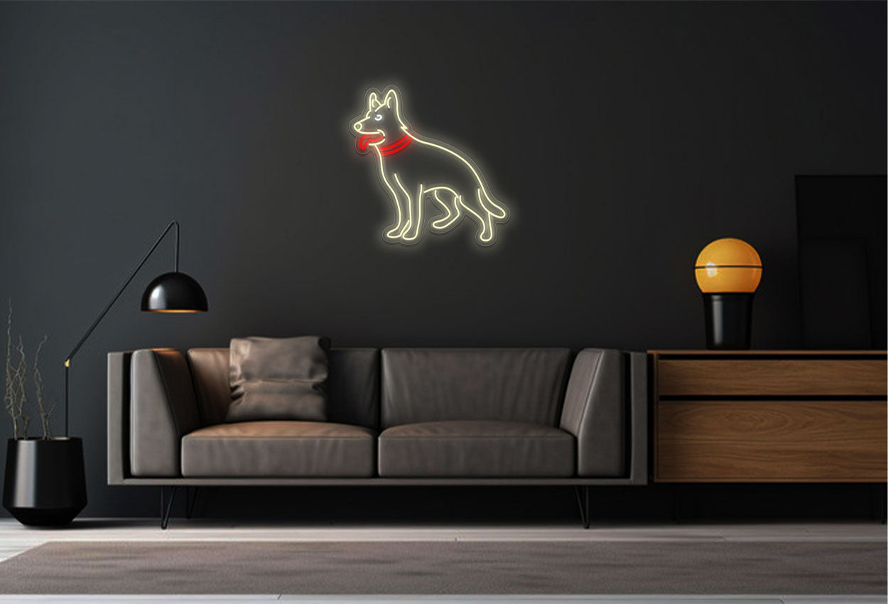 German Shepherd LED Neon Sign