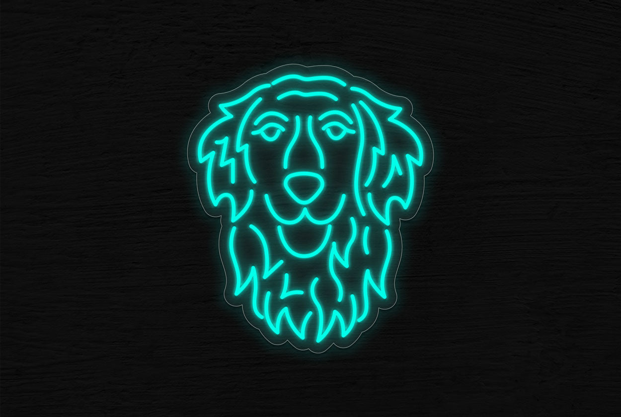 Golden Retriever Dog LED Neon Sign