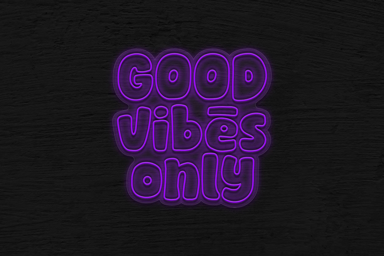 Good Vibes Only 017 LED Neon Sign