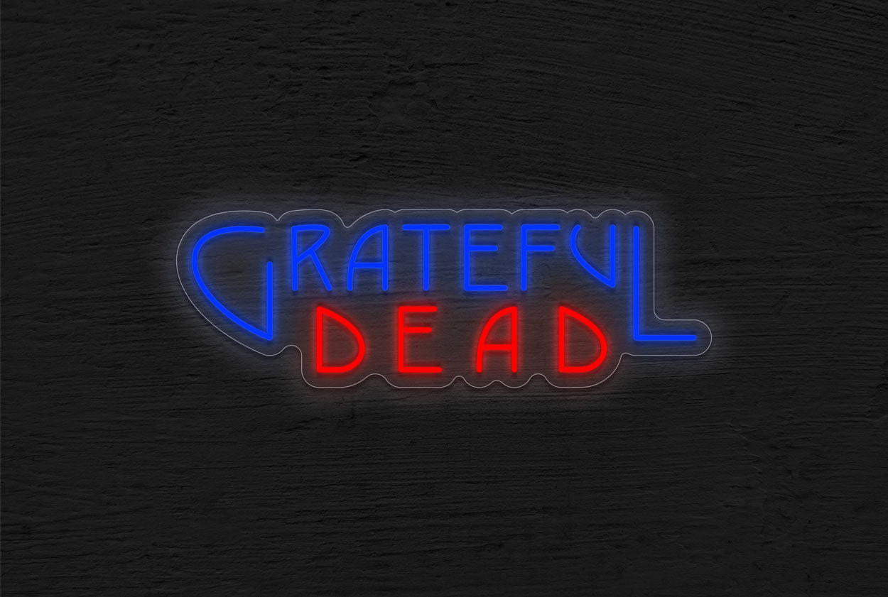 Grateful Dead in Text LED Neon Sign