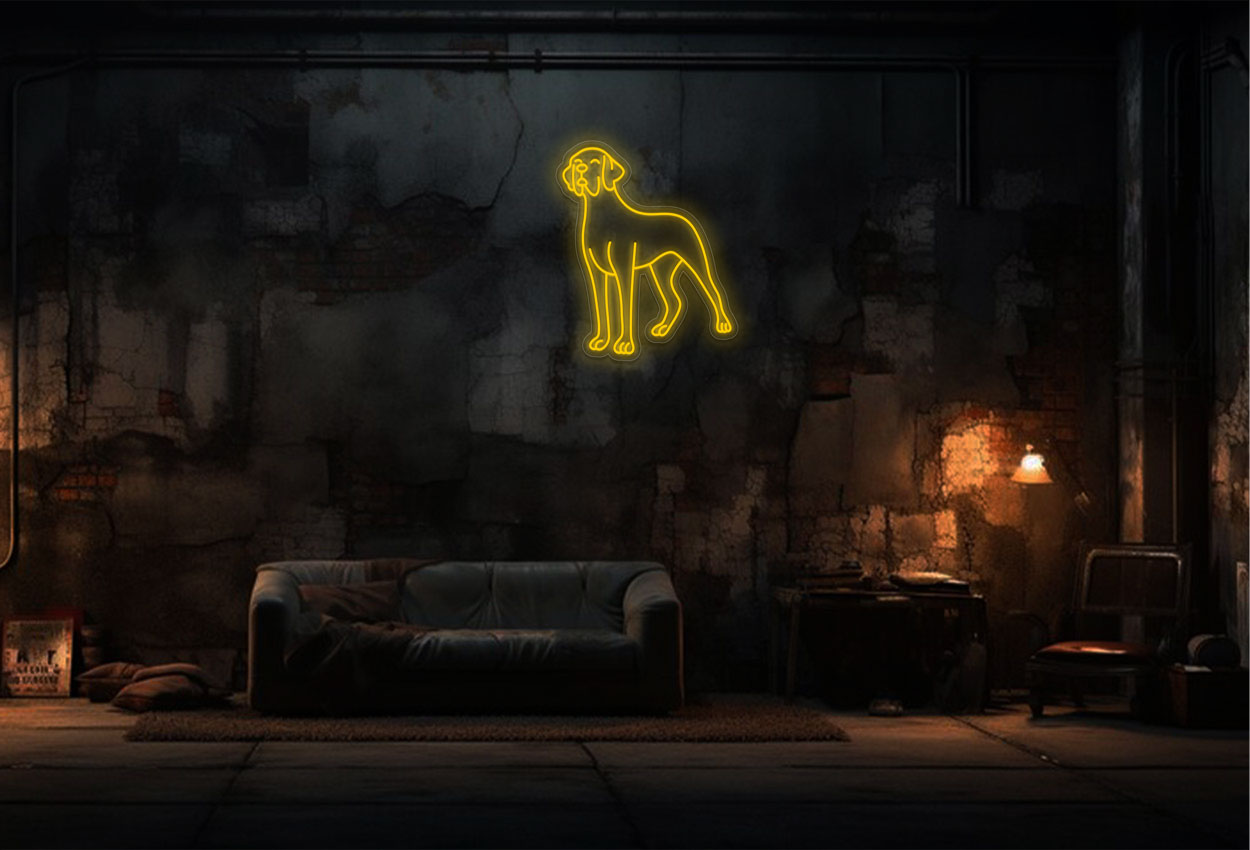 Great Dane Dog LED Neon Sign